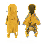 Dog waterproof reflective cape-style raincoat