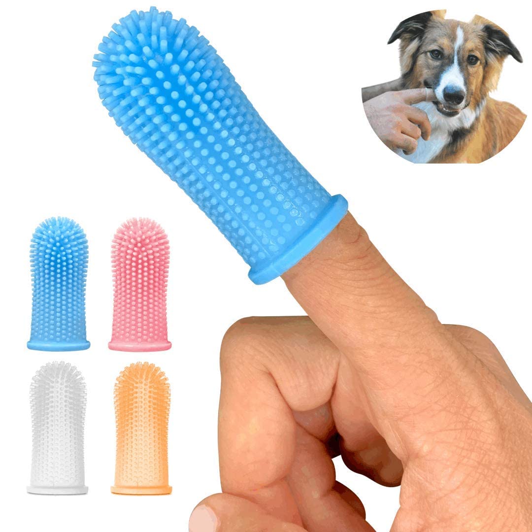 Silicone dog toothbrush