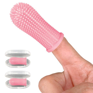 Silicone dog toothbrush