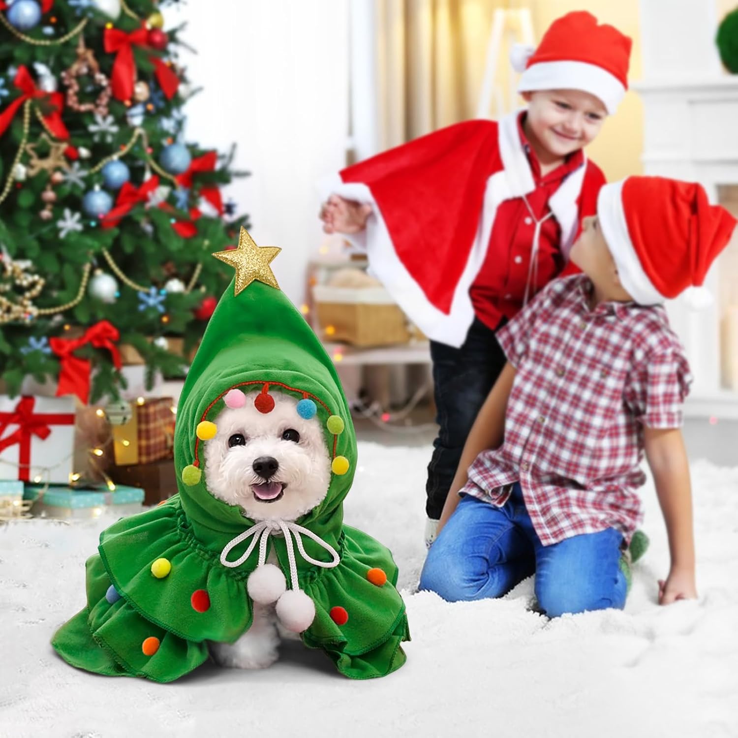 Festive Christmas Costume for Small Pets