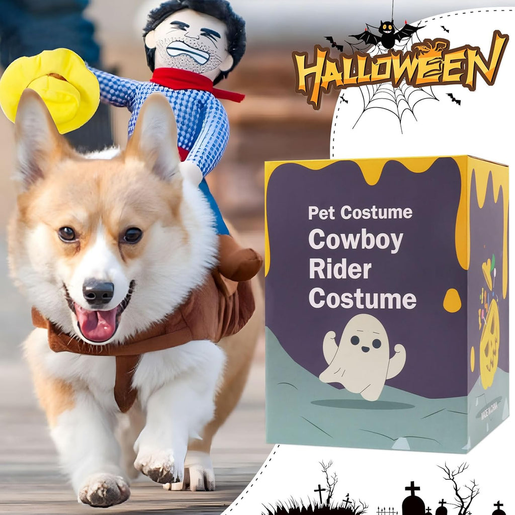 Cowboy Rider Dog Costume for Dogs Clothes