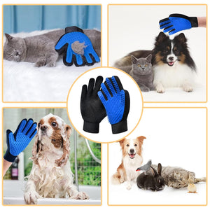 Dog Grooming Glove Brush,Self-Cleaning Slicker Pet Brush