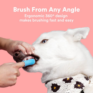 Silicone dog toothbrush