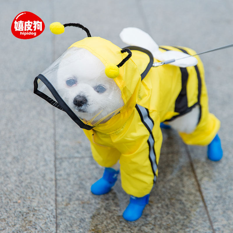 Puppy Dog Four-Legged Raincoat Waterproof