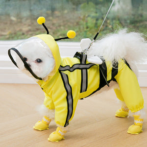 Puppy Dog Four-Legged Raincoat Waterproof