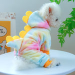 Cozy Dinosaur Pet Hoodie with Leash Attachment