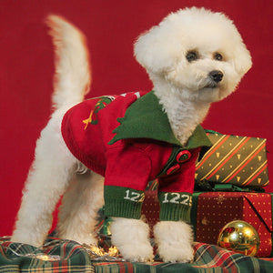 Fluffy Puppy Christmas Costume