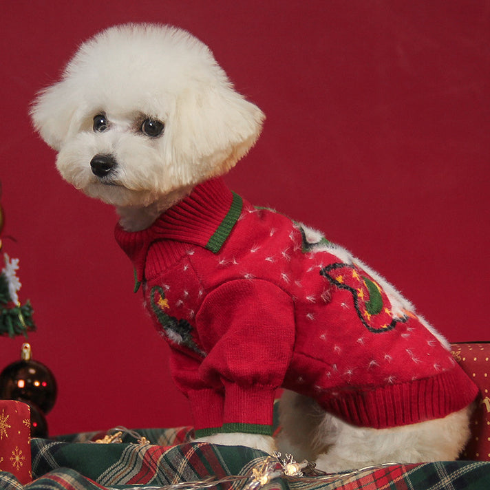 Fluffy Puppy Christmas Costume