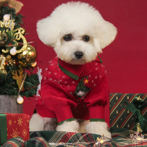 Fluffy Puppy Christmas Costume